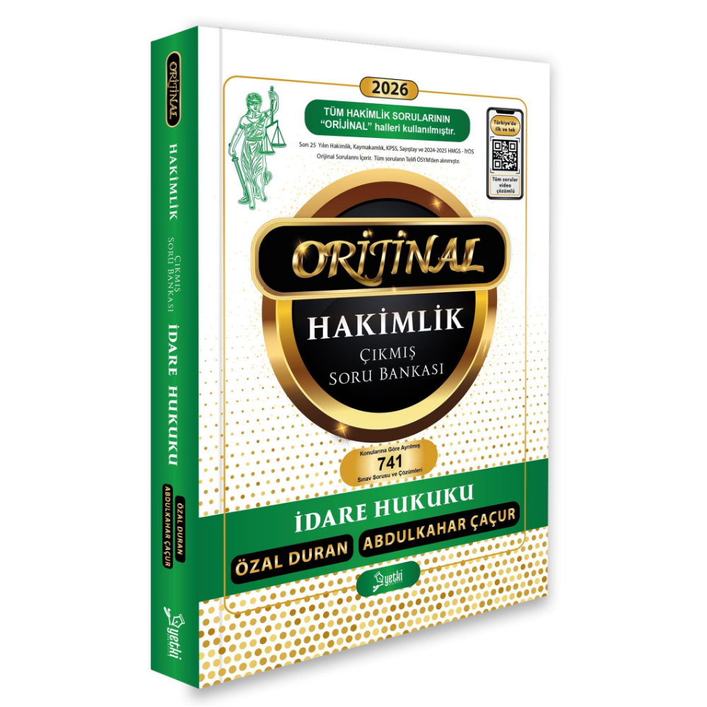 Orijinal İdare Hukuku Hakimlik Çıkmış Soru Bankası 2026- Yetki Yayınları