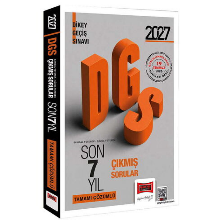 2027 DGS Sayısal-Sözel Yetenek Tamamı Çözümlü Son 7 Yıl Çıkmış Sorular-Yargı Yayınları