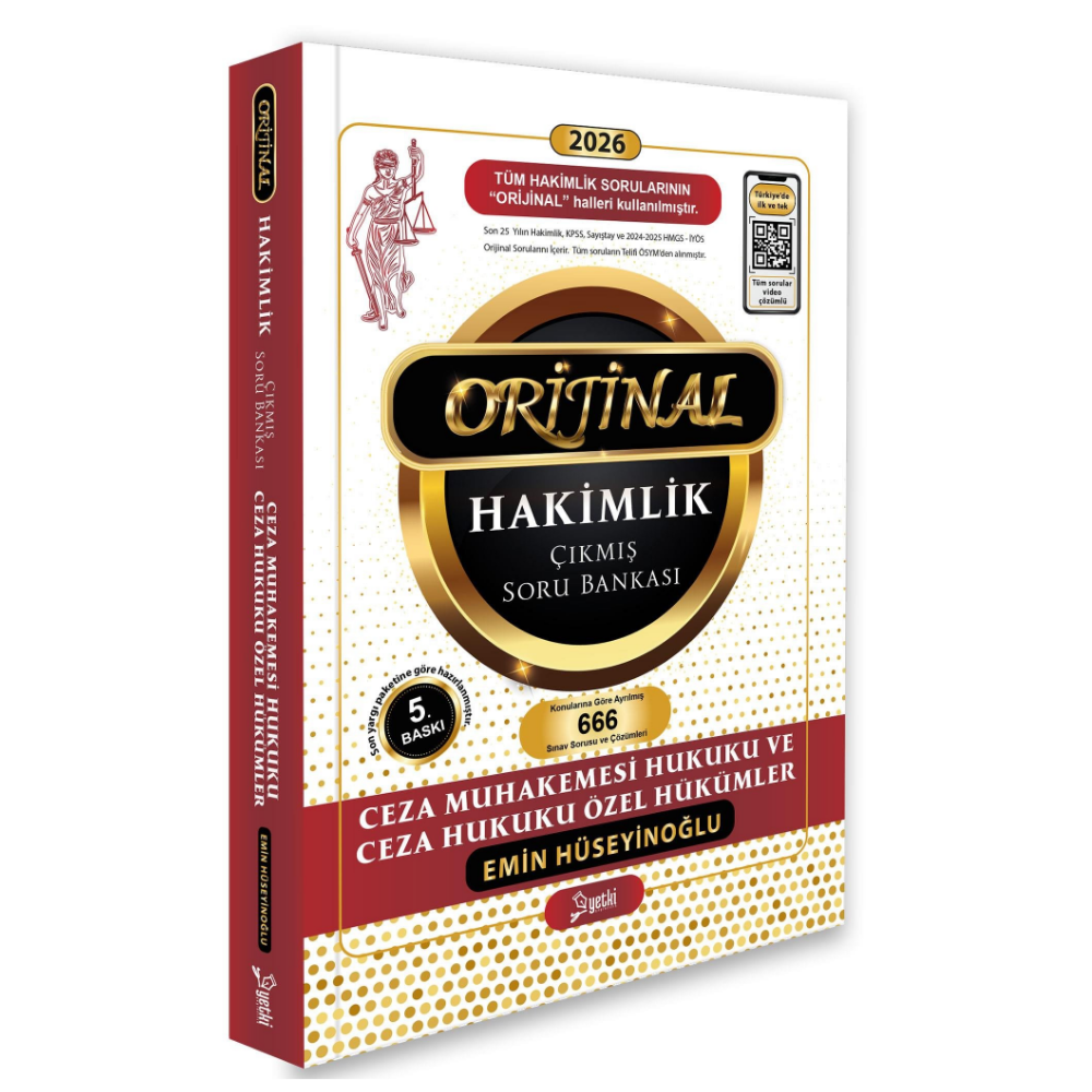 Orijinal Ceza Muhakemesi Hukuku Hakimlik Çıkmış Soru Bankası 2026- Yetki Yayınları