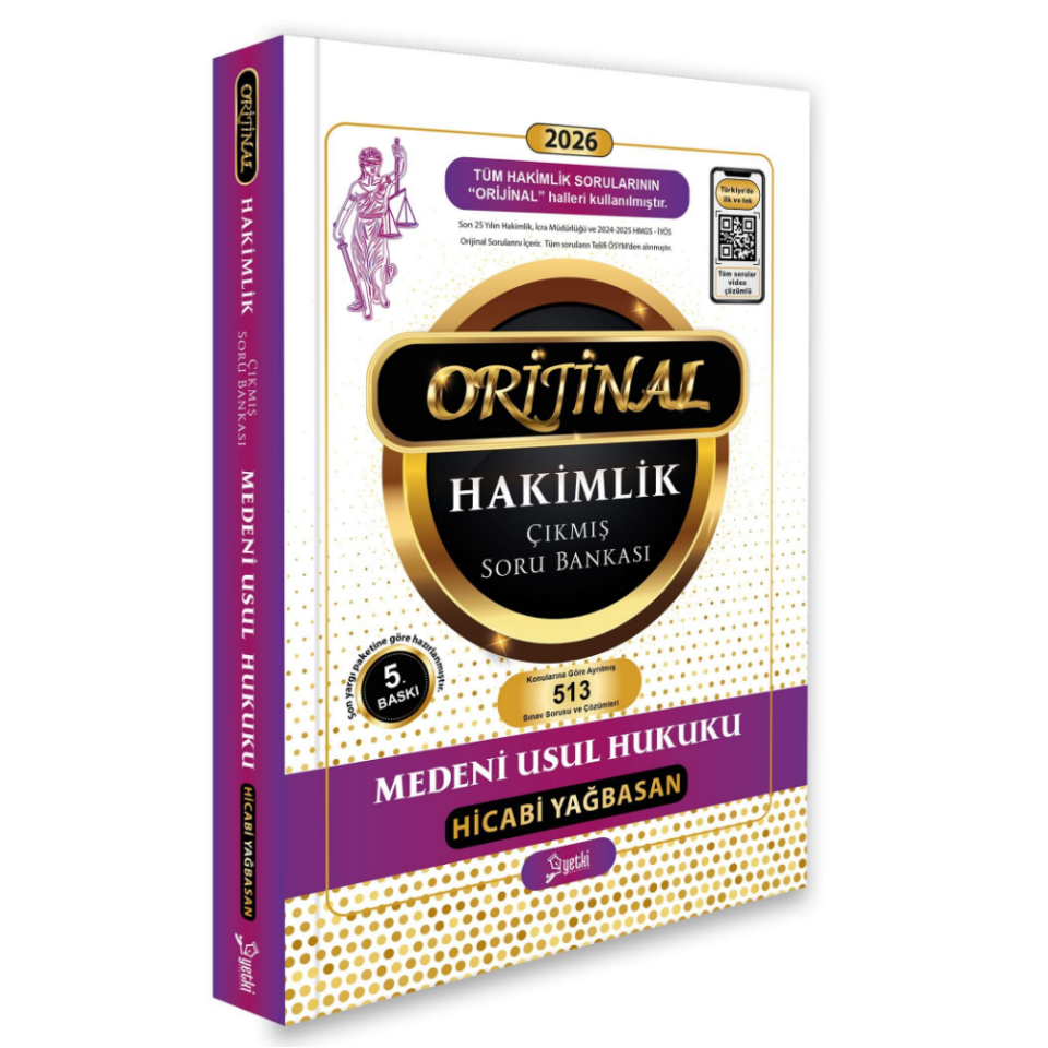 Orijinal Medeni Usul Hukuku Hakimlik Çıkmış Soru Bankası 2026- Yetki Yayınları