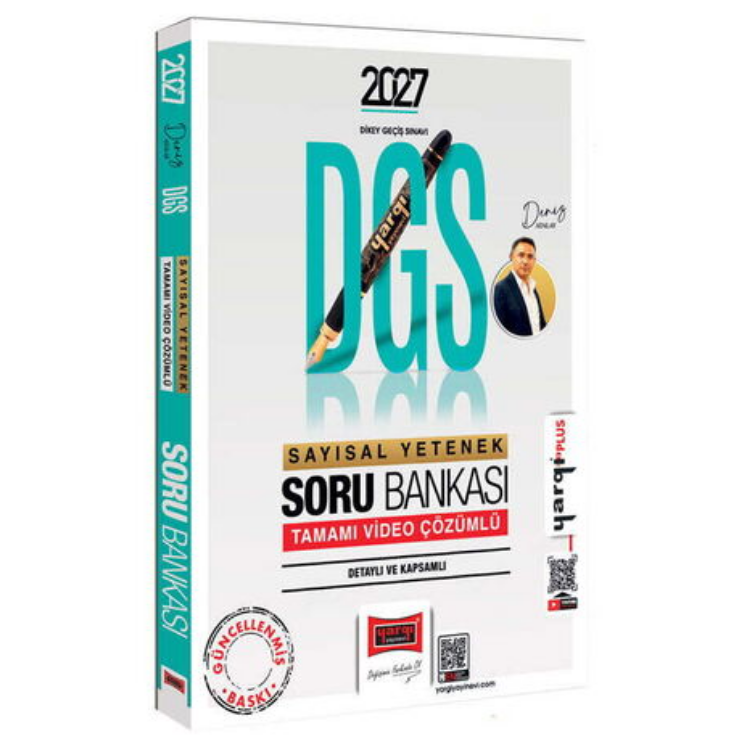 2027 DGS Sayısal Yetenek Tamamı Video Çözümlü Soru Bankası Deniz Atalay-Yargı Yayınları