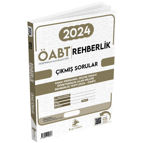 Öabt Rehberlik Öğretmenliği (PDR) Video Çözümlü 2024 Sınavı Tek Fasikül Orijinal Çıkmış Sorular Dizgi Kitap Yayınları