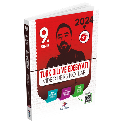 2024 9. Sınıf Türk Dili ve Edebiyatı Video Ders Notları - Deniz Hoca Dizgi Kitap Yayınları