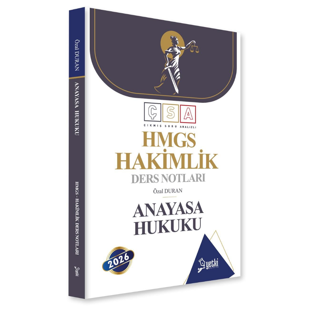 ÇSA Anayasa Hukuku Hakimlik Ders Notları 2026 - Yetki Yayınları