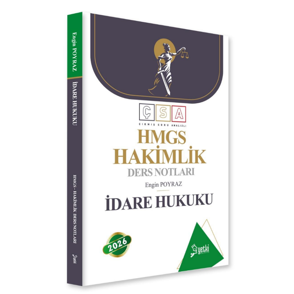 ÇSA İdare Hukuku Hakimlik Ders Notları 2026 - Yetki Yayınları