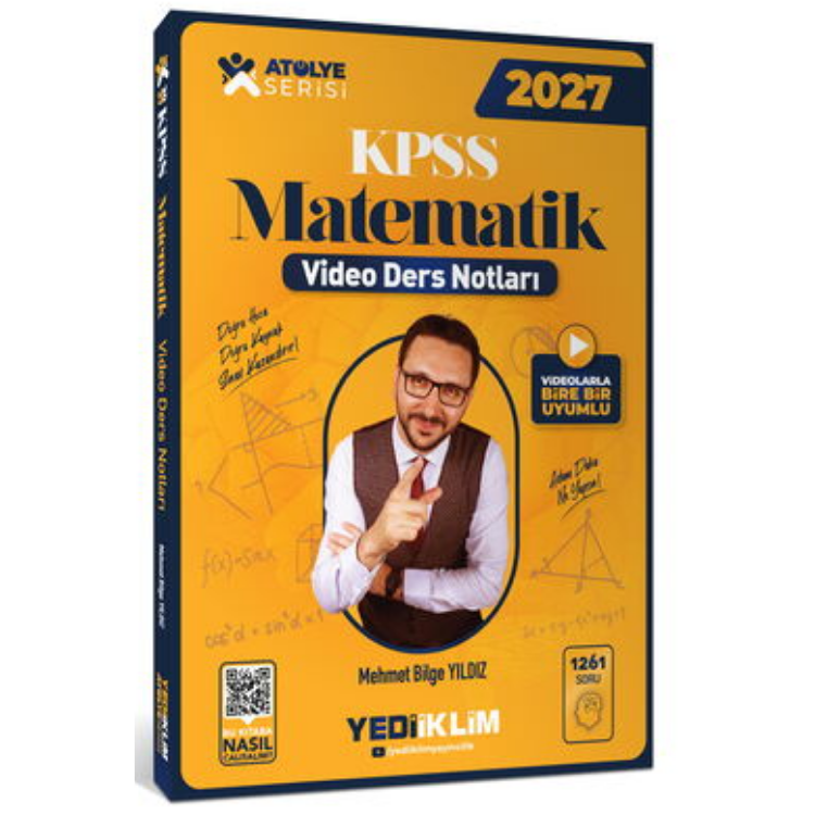 2027 KPSS Atölye Serisi Genel Yetenek Matematik Video Ders Notları-Yediiklim Yayınları