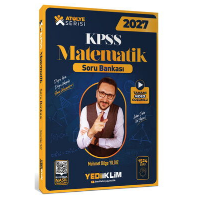 2027 KPSS Atölye Serisi Genel Yetenek Matematik Tamamı Video Çözümlü Soru Bankası-Yediiklim Yayınları