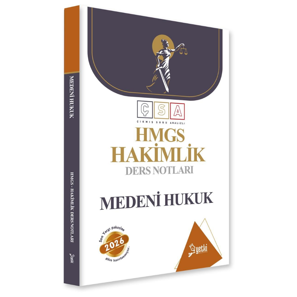 ÇSA Medeni Hukuk Hakimlik Ders Notları 2026 - Yetki Yayınları