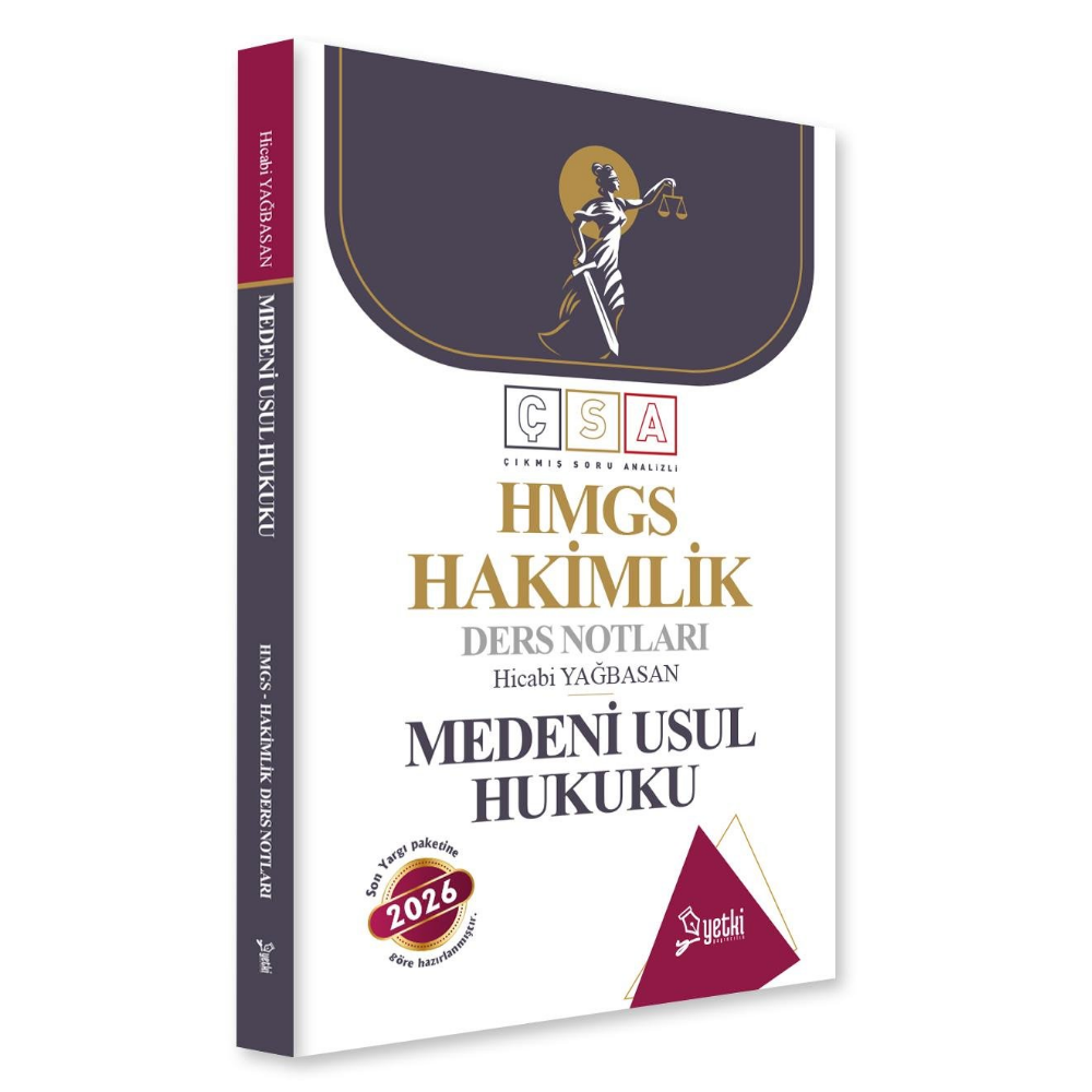 ÇSA Medeni Usul Hukuku Hakimlik Ders Notları 2026- Yetki Yayınları