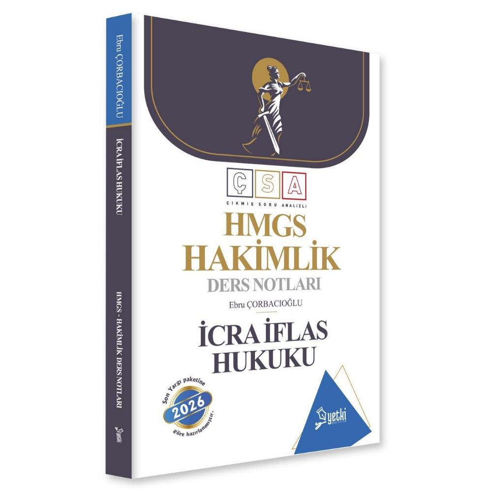 ÇSA İcra İflas Hukuku Hakimlik Ders Notları 2026- Yetki Yayınları