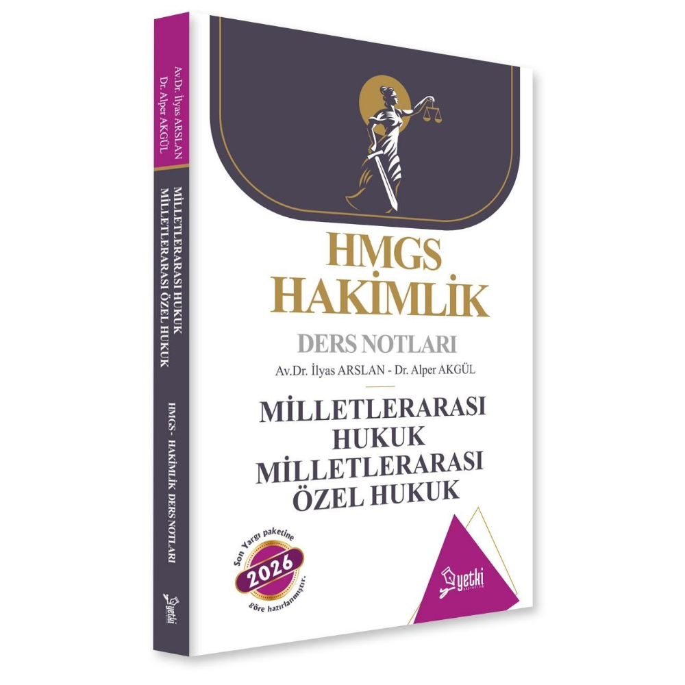 Milletlerarası Hukuk- Milletlerarası Özel Hukuk HMGS Hakimlik Ders Notları 2026- Yetki Yayınları