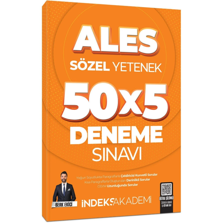 ALES Sözel Yetenek 5 Deneme Sınavı Çözümlü İndeks Akademi Yayıncılık
