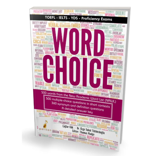 Word Choice TOEFL IELTS YDS Proficiency Exams Pelikan Yayınları