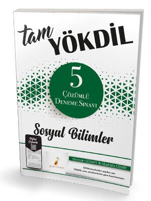 Tam YÖKDİL Sosyal Bilimler Dijital Çözümlü 5 Deneme Sınavı Pelikan Yayınları