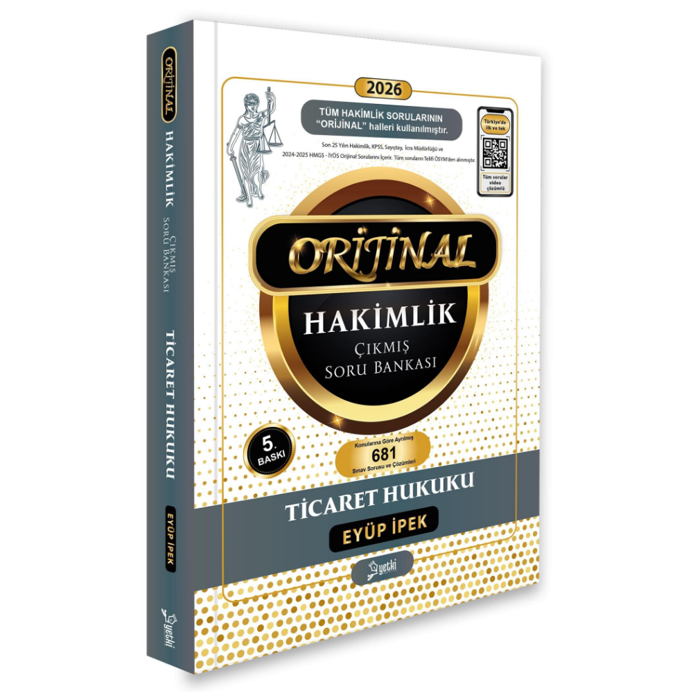 Orijinal Ticaret Hukuku Hakimlik Çıkmış Soru Bankası 2026- Yetki Yayınları