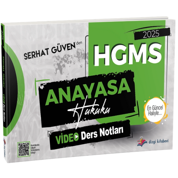 2025 Hmgs Anayasa Hukuku Video Ders  Notları Serhat Güven Dizgi Kitap Yayınları