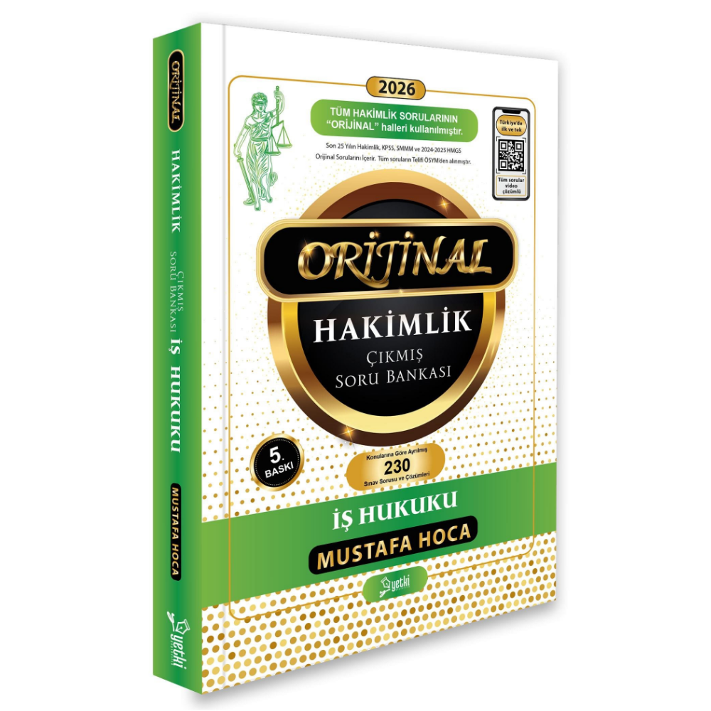 Orijinal İş Hukuku Hakimlik Çıkmış Soru Bankası 2026- Yetki Yayınları