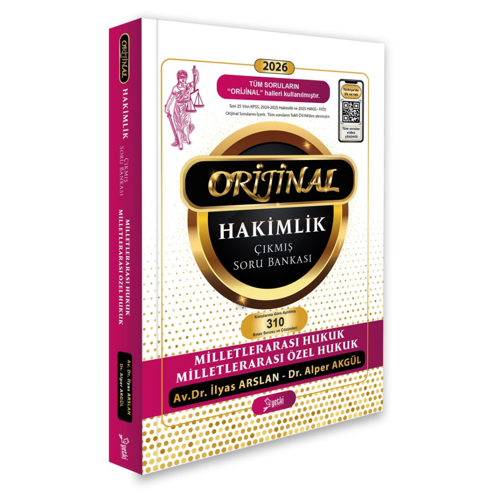 Orijinal Milletlerarası Hukuk- Milletlerarası Özel Hukuk Soru Bankası 2026- Yetki Yayınları