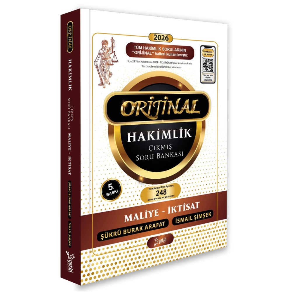 Orijinal Maliye - İktisat Hakimlik Çıkmış Soru Bankası 2026- Yetki Yayınları