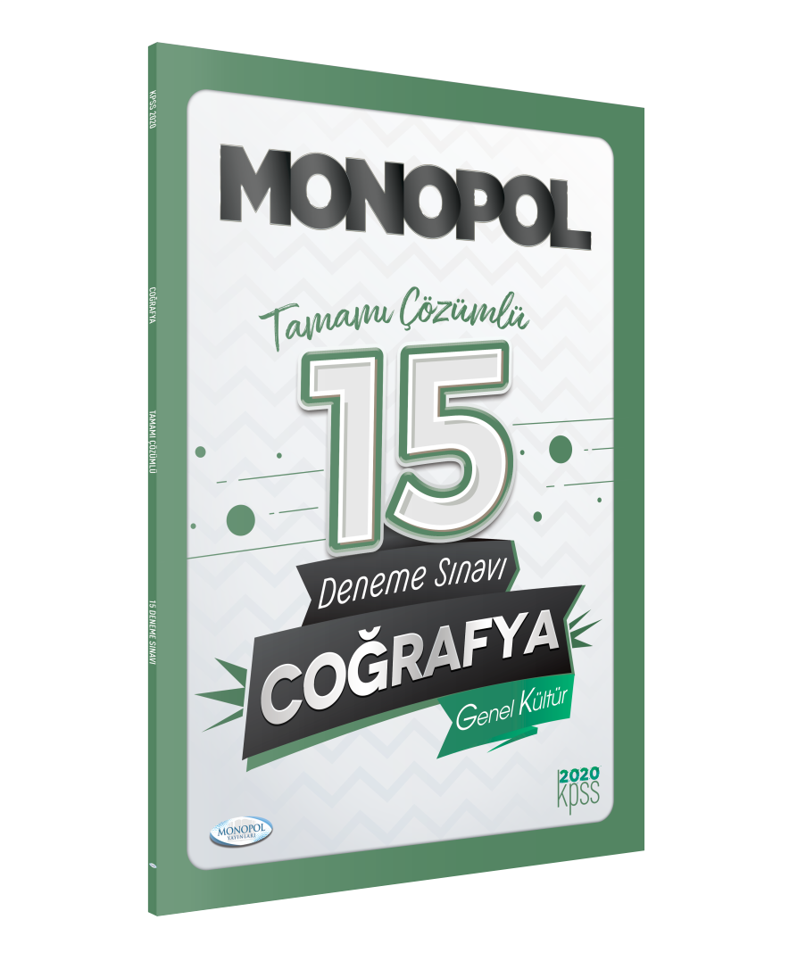 2020 Kpss Genel Kültür Coğrafya Çözümlü 15 Deneme Sınavı (İadesizdir) Monopol Yayınları