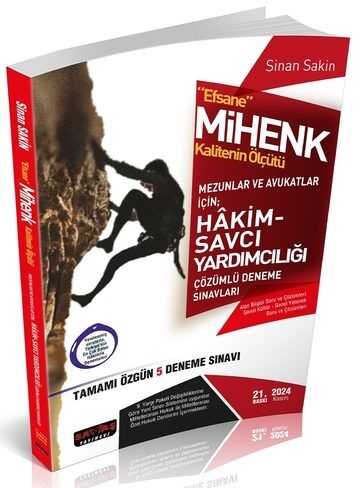MİHENK Hakim Savcı Yardımcılığı 5 Deneme Savaş Yayınları