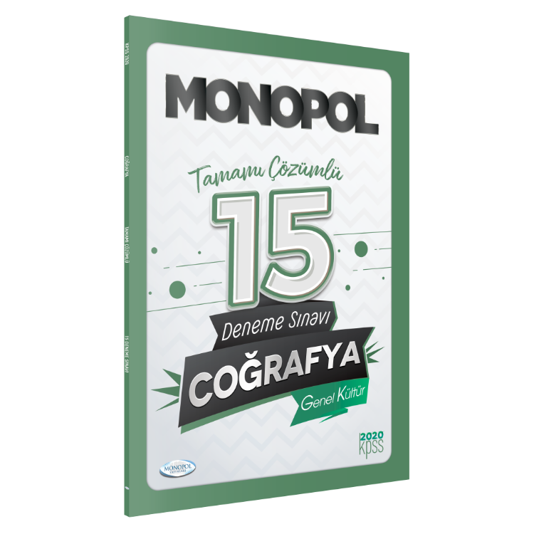 2020 Kpss Genel Kültür Coğrafya Çözümlü 15 Deneme Sınavı (İadesizdir) Monopol Yayınları