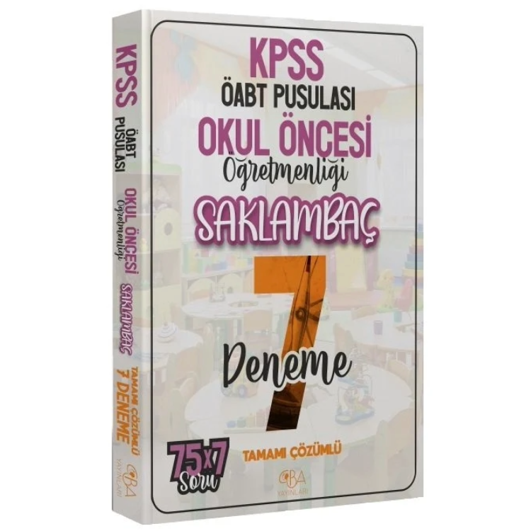 ÖABT Okul Öncesi Öğretmenliği Saklambaç 7 Deneme Çözümlü  CBA Yayınları