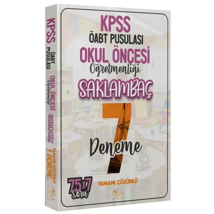 ÖABT Okul Öncesi Öğretmenliği Saklambaç 7 Deneme Çözümlü  CBA Yayınları
