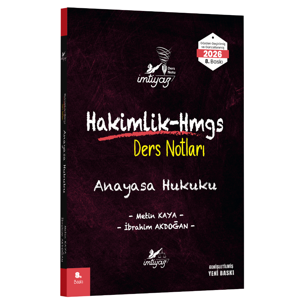Anayasa Hukuku Ders Notları- İmtiyaz Yayıncılık 2026