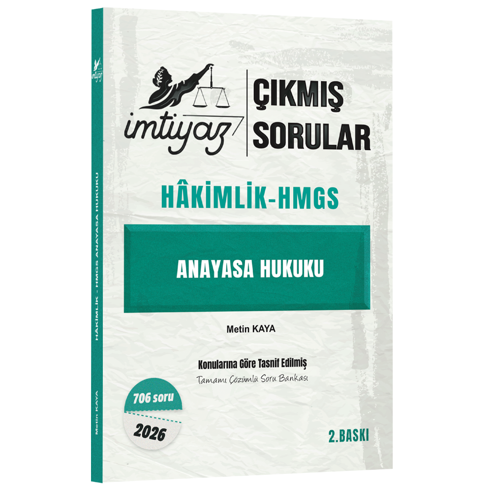 HMGS Hakimlik Anayasa Hukuku - Çıkmış Sorular 2026- İmtiyaz Yayıncılık