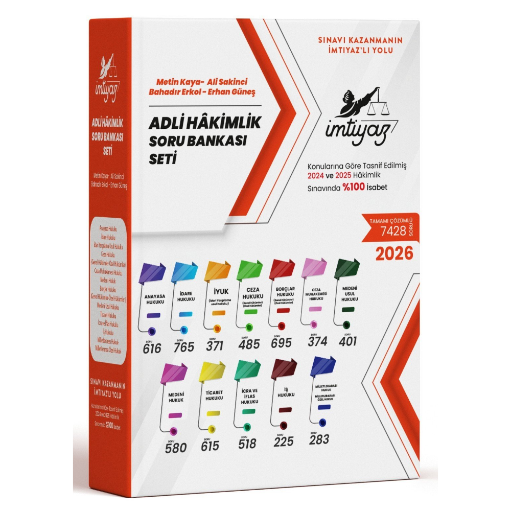 Adli Hâkimlik Soru Bankası Seti 2026- İmtiyaz Yayıncılık