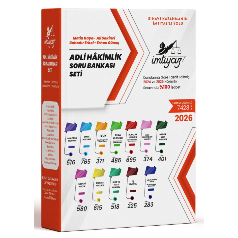 Adli Hâkimlik Soru Bankası Seti 2026- İmtiyaz Yayıncılık