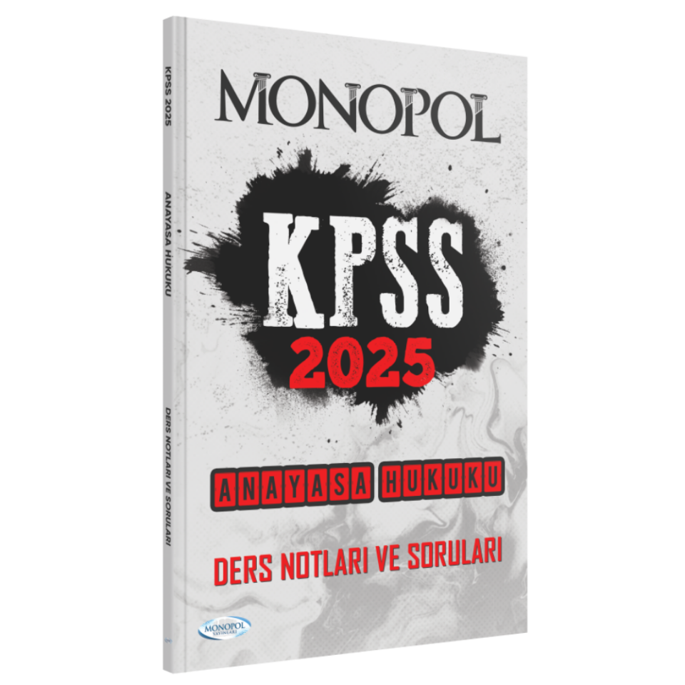 2025 KPSS Anayasa Hukuku Ders Notu Monopol Yayınları