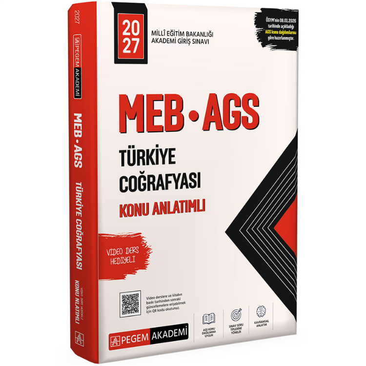 2027 MEB-AGS Türkiye Coğrafyası Konu Anlatımlı- Pegem Yayınları