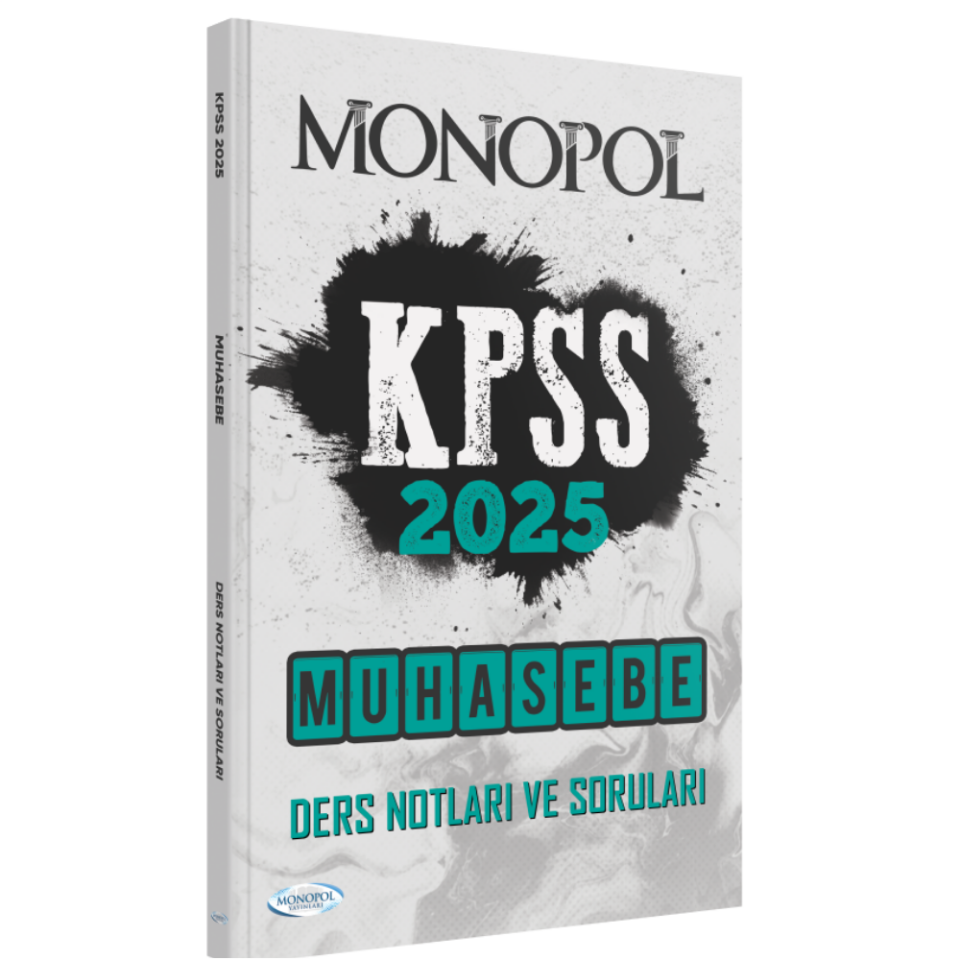 2025 KPSS Muhasebe Ders Notu Monopol Yayınları