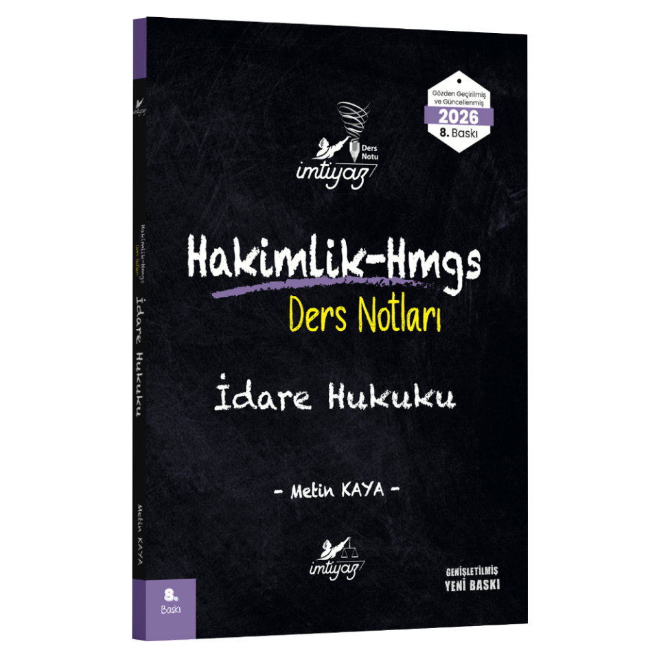 İdare Hukuku Ders Notları 2026- İmtiyaz Yayıncılık