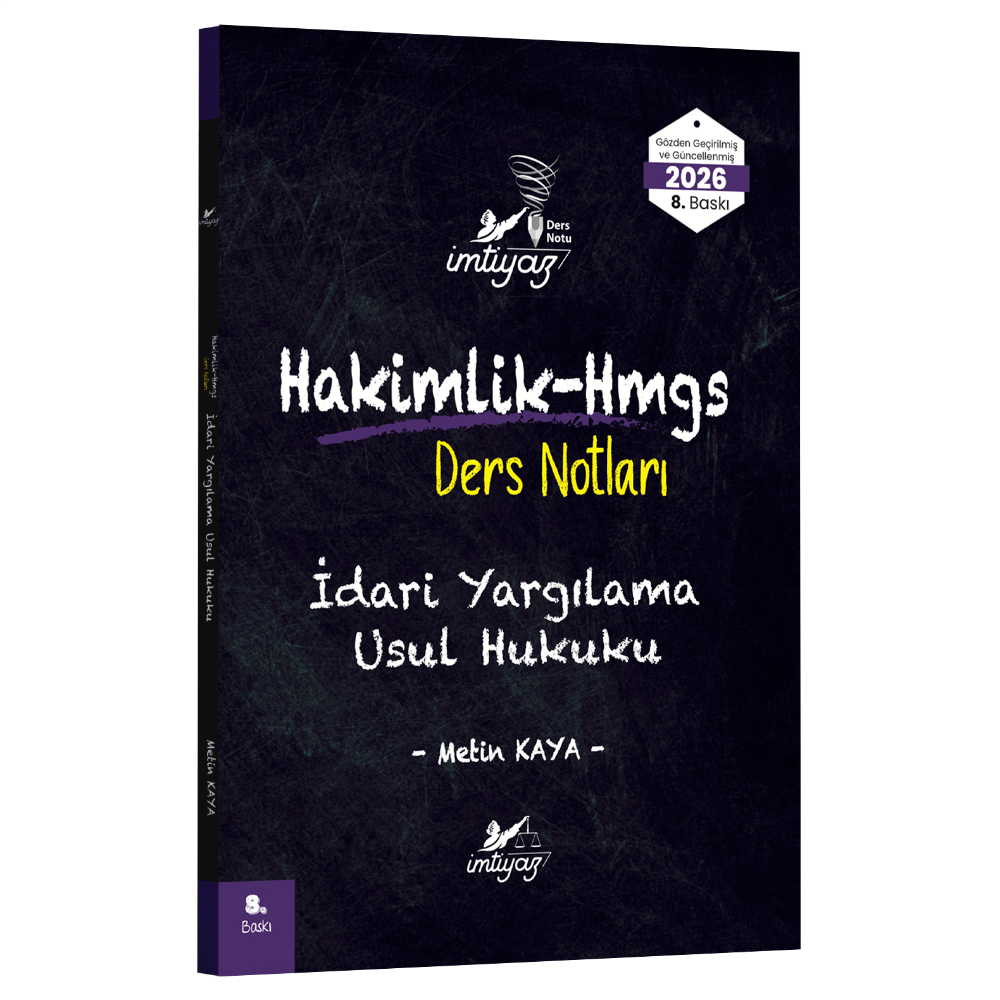 İdari Yargılama Usul Hukuku Ders Notları 2026- İmtiyaz Yayıncılık