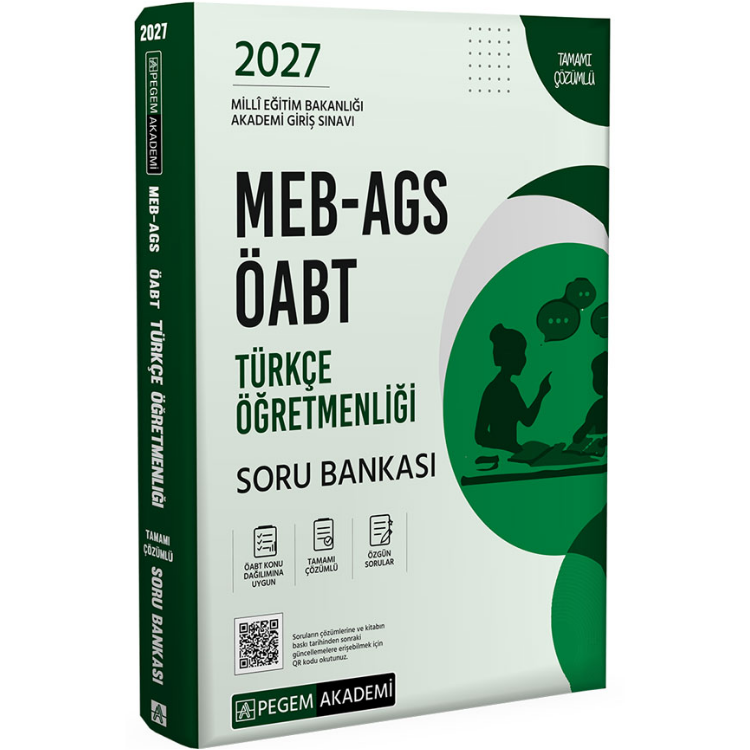 2027 MEB-AGS ÖABT Türkçe Öğretmenliği Soru Bankası- Pegem Yayınları