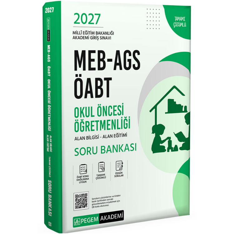 2027 MEB-AGS ÖABT Okul Öncesi Öğretmenliği Soru Bankası-Pegem Yayınları