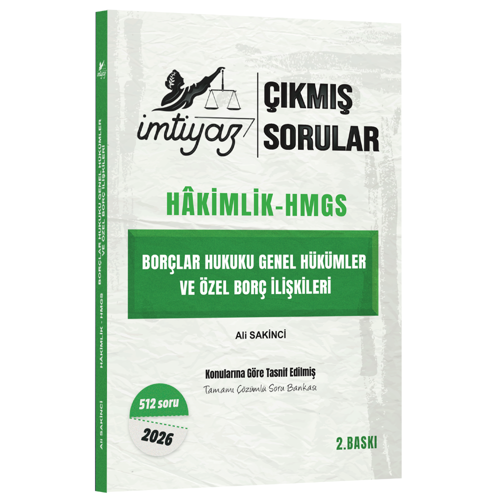 Borçlar Hukuku Genel Hükümler Ve Özel Borç İlişkileri - Çıkmış Sorular 2026- İmtiyaz Yayıncılık