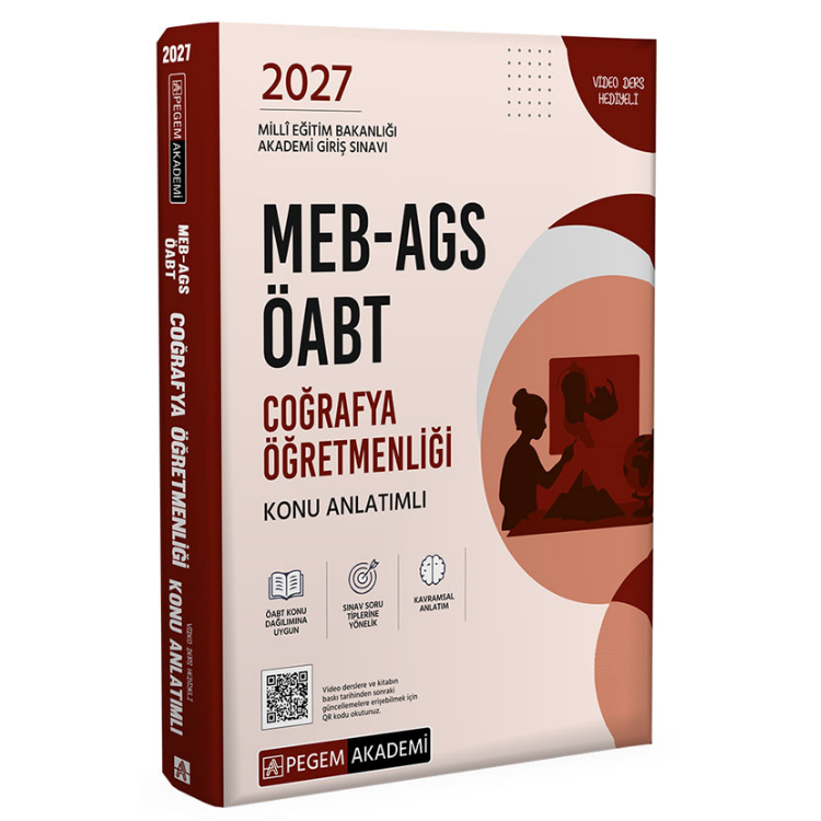 2027 MEB-AGS ÖABT Coğrafya Öğretmenliği Konu Anlatımlı-Pegem Yayınları
