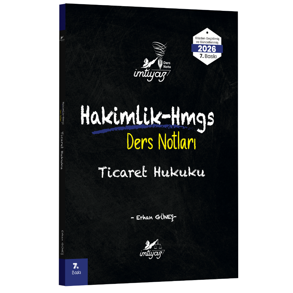 İmtiyaz Ticaret Hukuku Ders Notları 2026- İmtiyaz Yayıncılık