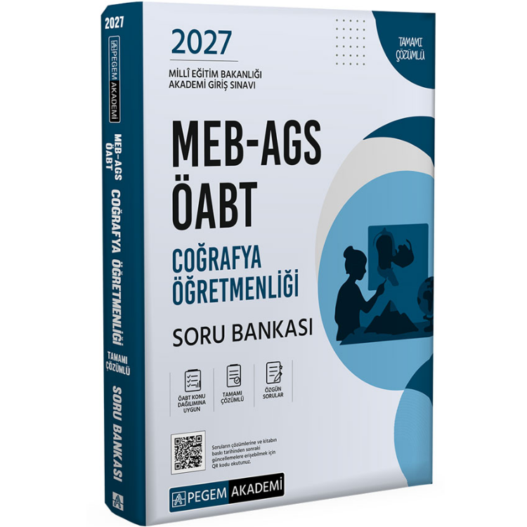 2027 MEB-AGS ÖABT Coğrafya Öğretmenliği Soru Bankası- Pegem Yayınları