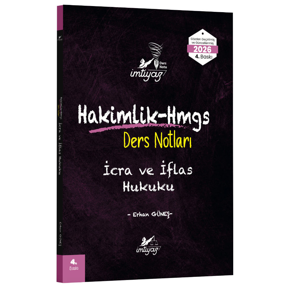 İmtiyaz İcra ve İflas Hukuku Ders Notları 2026- İmtiyaz Yayıncılık