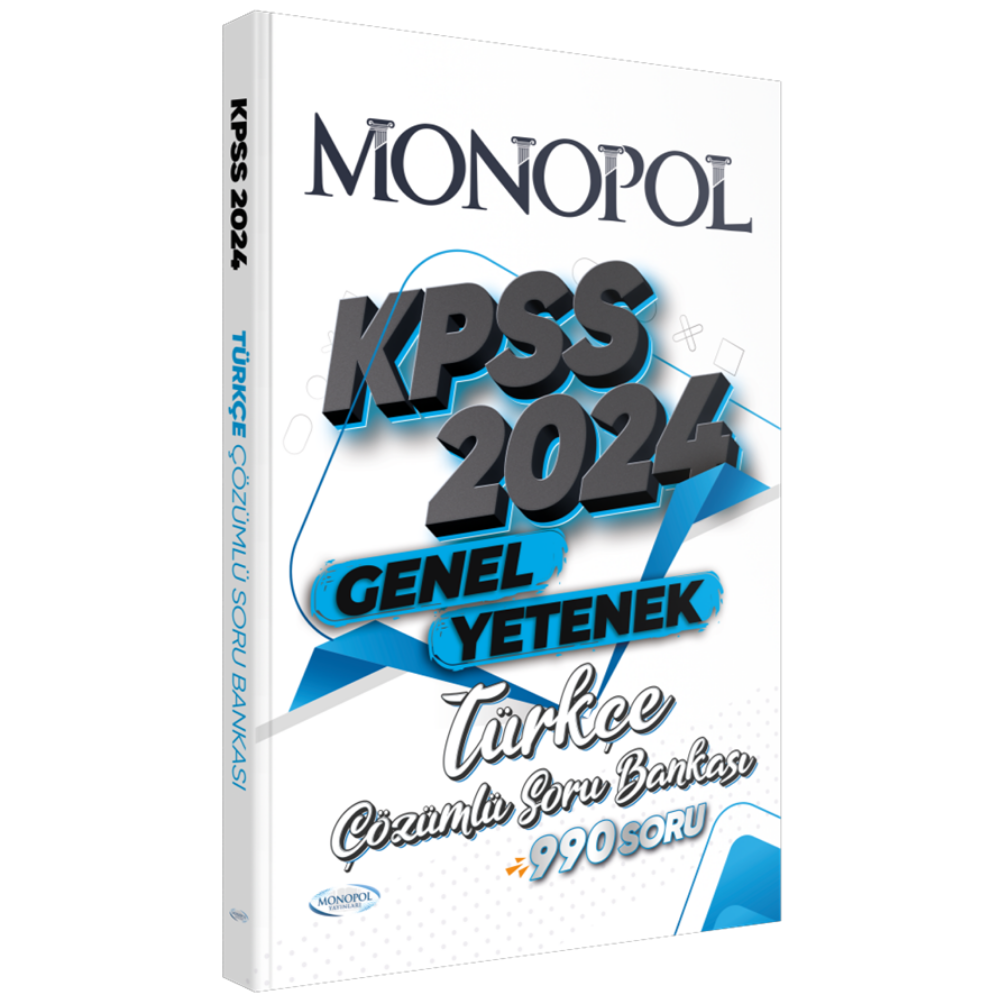 2024 KPSS Türkçe Soru Bankası Çözümlü Monopol Yayınları