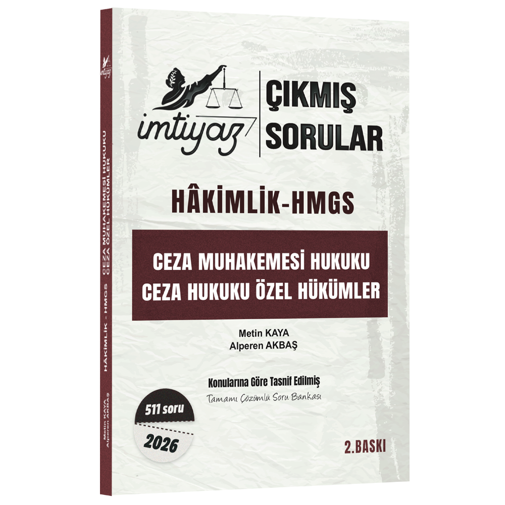 Ceza Muhakemesi Hukuku Ceza Hukuku Özel Hükümler - Çıkmış Sorular 2026- İmtiyaz Yayıncılık