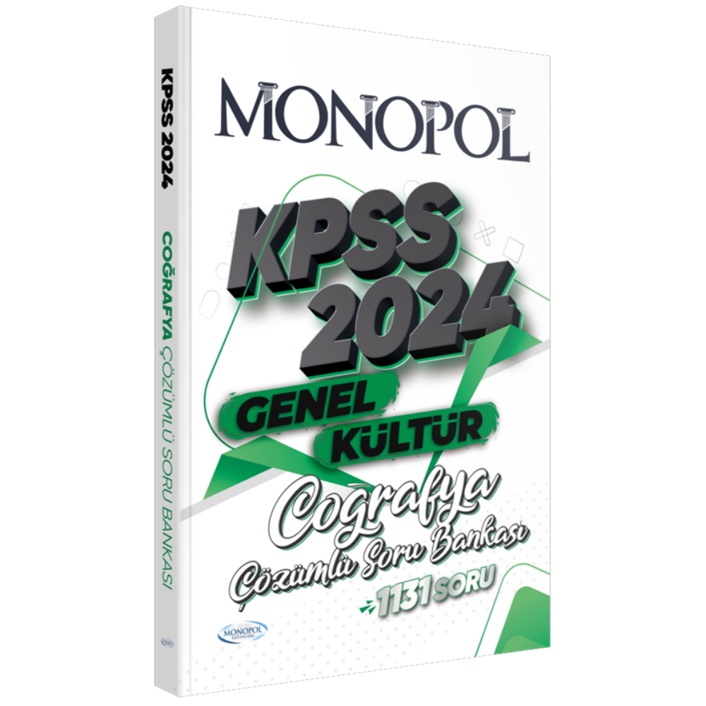 2024 KPSS Coğrafya Soru Bankası Çözümlü Monopol Yayınları