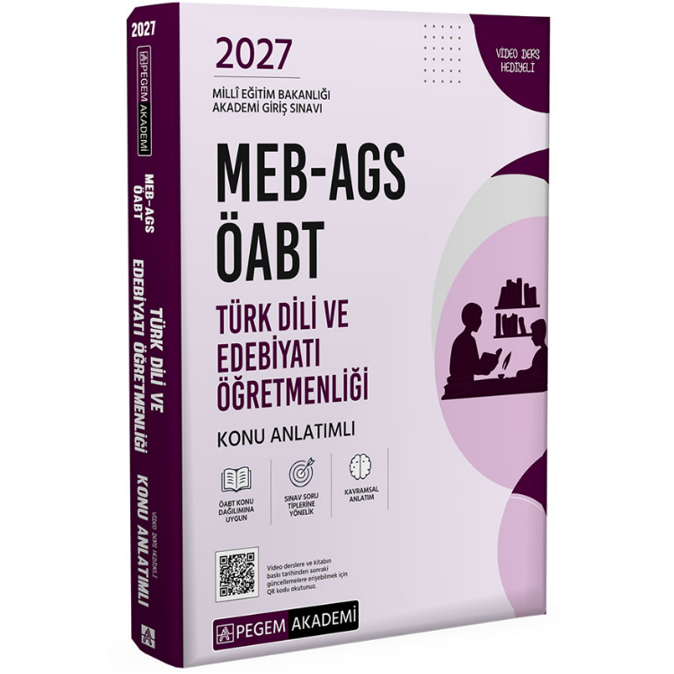 2027 MEB-AGS ÖABT Türk Dili ve Edebiyatı Öğretmenliği Konu Anlatımlı-Pegem Yayınları