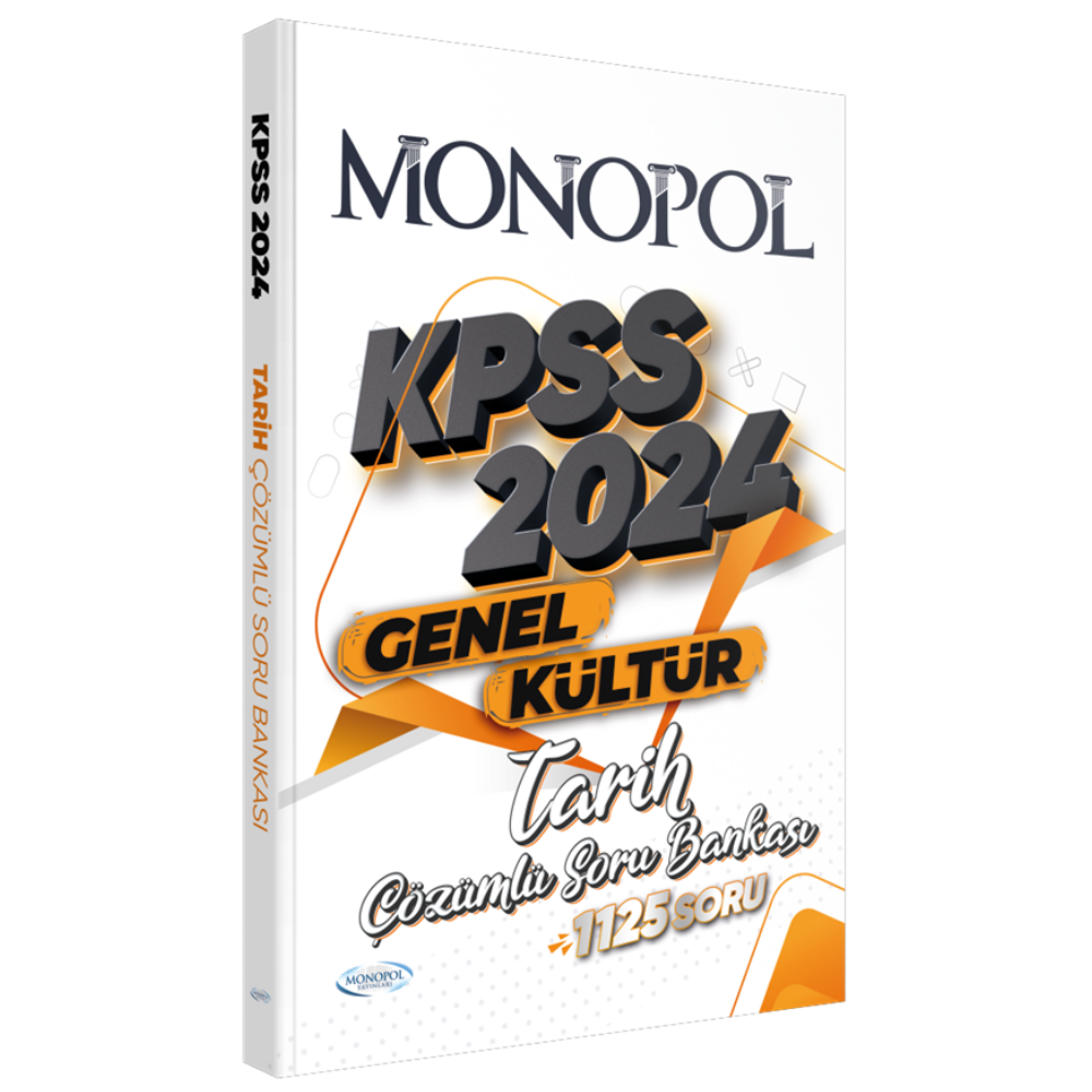 2024 KPSS Tarih Soru Bankası Çözümlü Monopol Yayınları