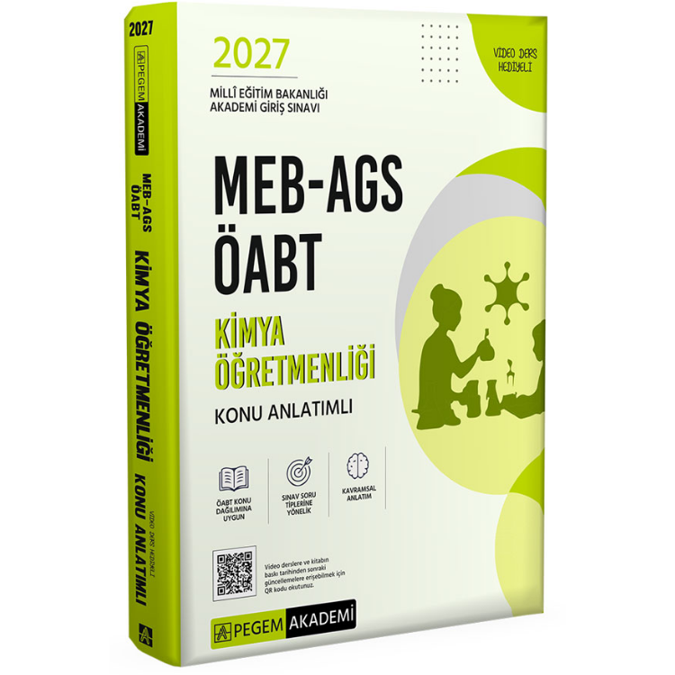 2027 MEB-AGS ÖABT Kimya Öğretmenliği Konu Anlatımlı-Pegem Yayınları